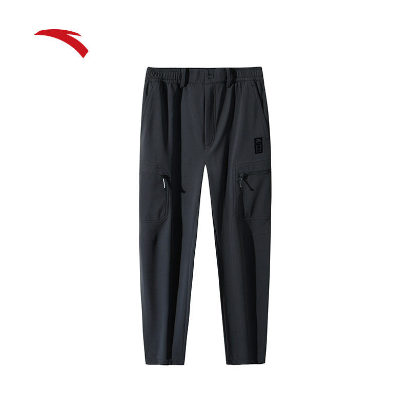 安踏运动长裤女子秋季新款防泼水梭织休闲运动跑步裤子162446505N