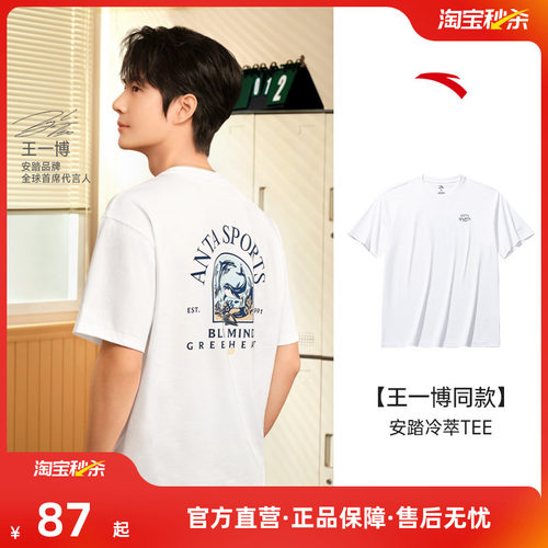 【王一博同款】安踏冰丝T丨凉感T