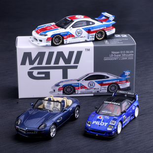 1082宝马Z8 LB改装 1047马自达AZ 1022尼桑S15 合金车模 MINIGT