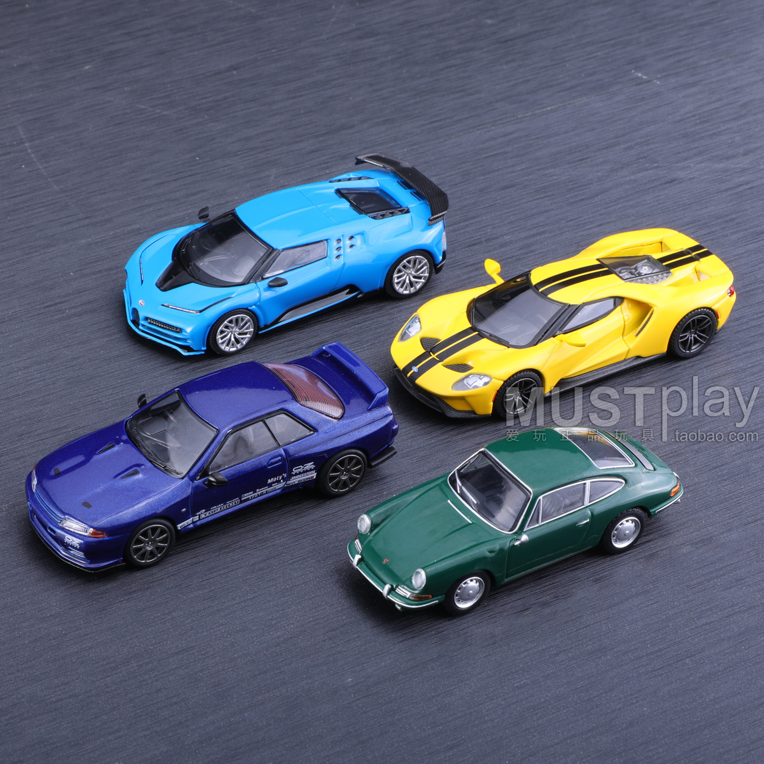 MINIGT 560保时捷586布加迪589尼桑GTR 613福特GT 1/64合金车模