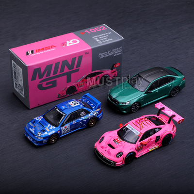 MINIGT 1052保时捷911 1086宝马M5 1078斯巴鲁拉力赛收藏合金车模
