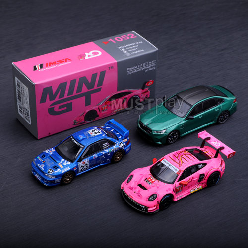 MINIGT 1052保时捷911 1086宝马M5 1078斯巴鲁拉力赛收藏合金车模
