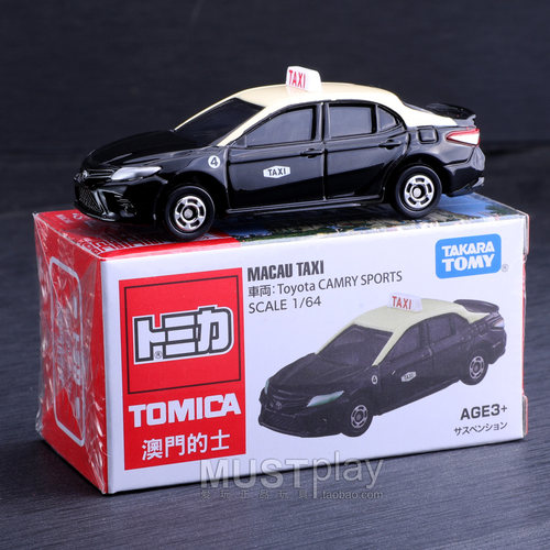 TOMY多美卡红白盒特别版澳门的士丰田凯美瑞小比例合金车模玩具