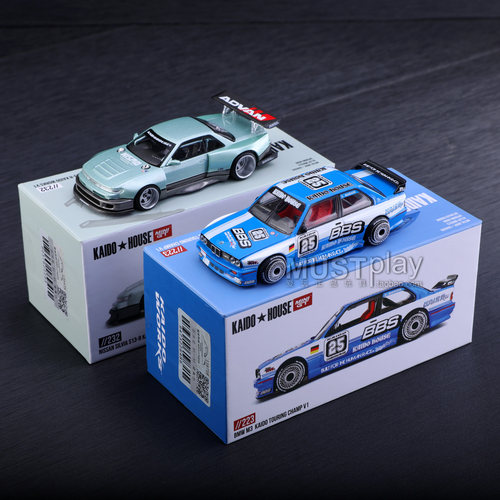 KAIDO MINIGT 232尼桑西尔维娅S13 223宝马M3 1/64小比例合金车模