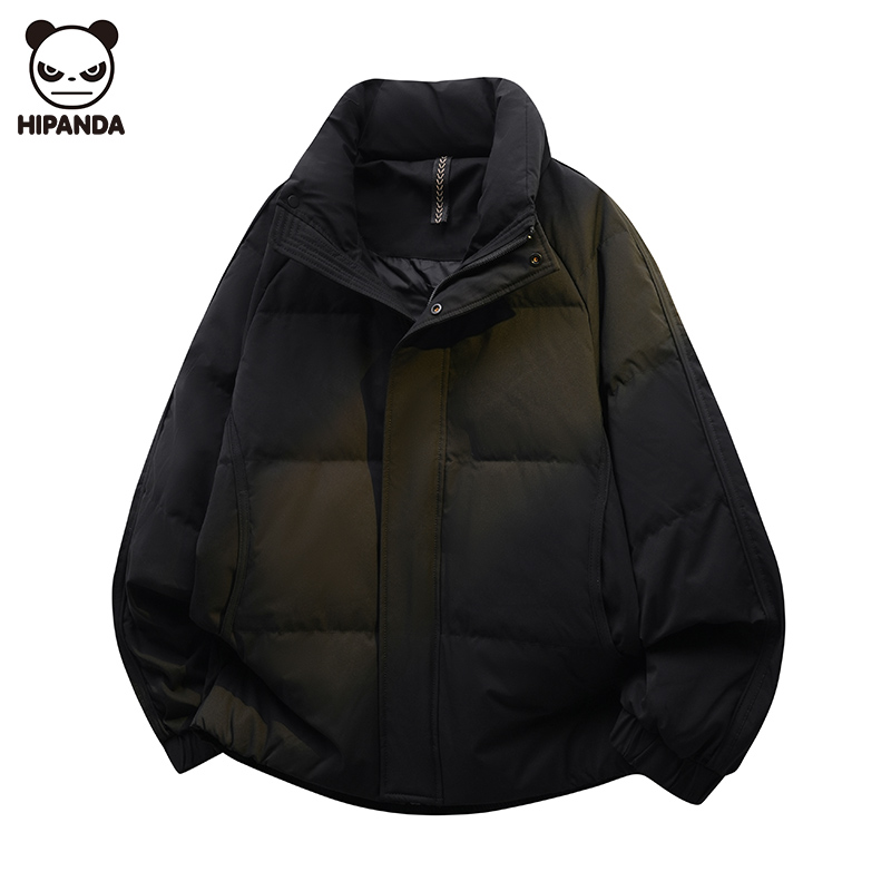 Hi Panda冬季新款男士加厚保暖立领羽绒服高级感宽松时尚潮牌外套
