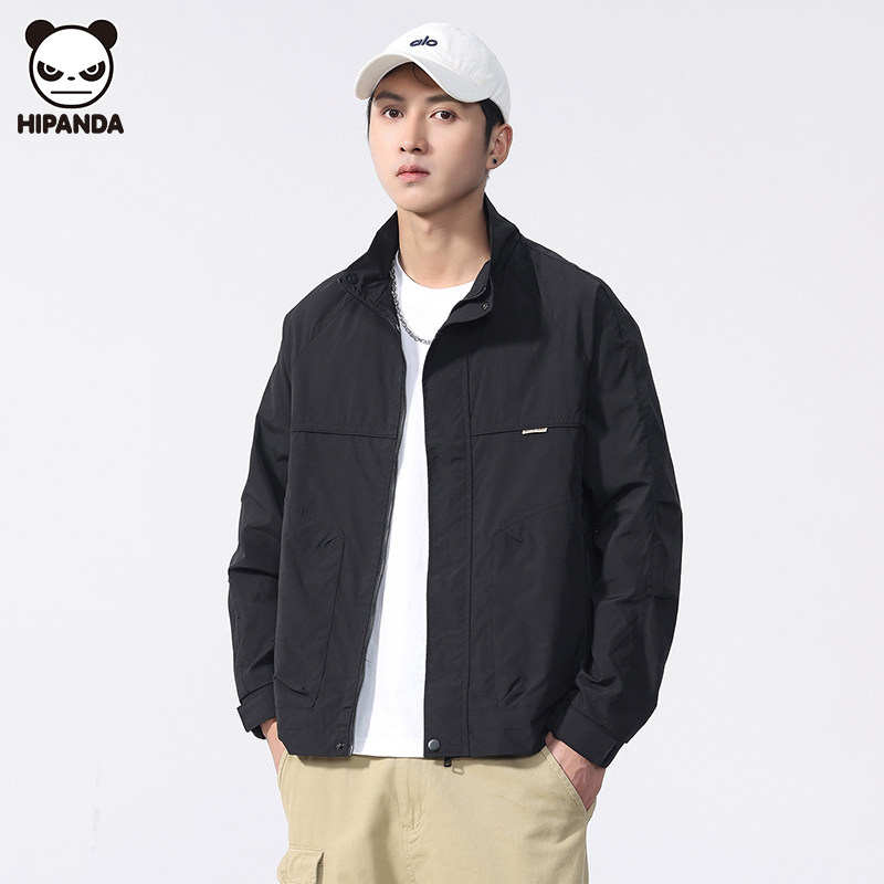 Hi Panda立领工装夹克男士秋季新款保暖防风休闲百搭宽松时尚外套,男装,夹克,淘宝优惠券,粉丝福利购,淘宝优惠卷