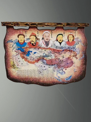 Монгольский нарисован в стиль пера