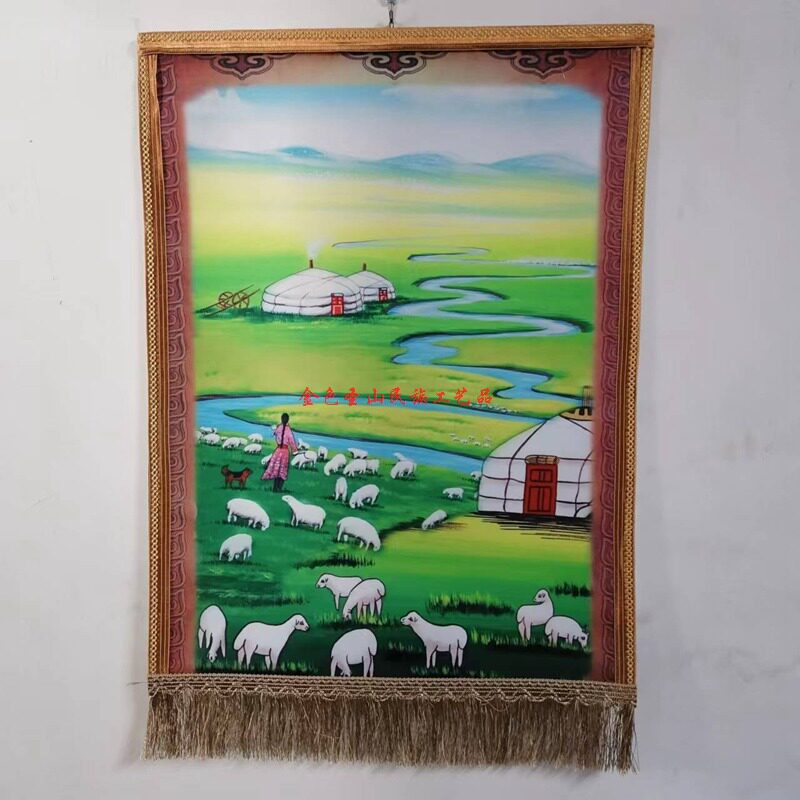 成吉思汗装饰画蒙古包特色挂画