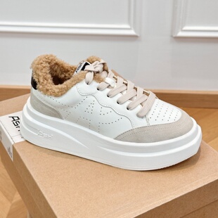 松糕鞋 ASH女鞋 时尚 保暖棉鞋 AO340L40007 秋冬厚底增高加绒休闲板鞋