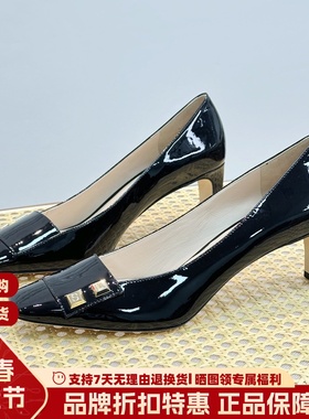 STELLA LUNA露娜女鞋法式方头高跟鞋中跟时尚优雅女单鞋SLP120030