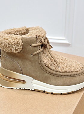 ASH女鞋气垫厚底增高加绒保暖雪地靴时尚棉鞋毛毛鞋女AO340L40069