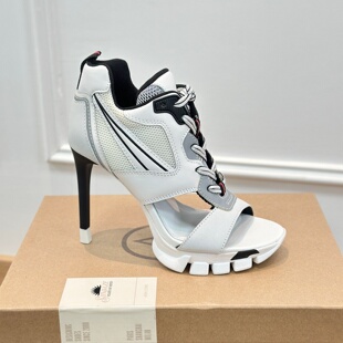 ASH女鞋 拼色包跟系带高跟鞋 鱼嘴厚底休闲老爹凉鞋 AO160L11005 时尚