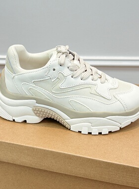 ASH女鞋小个子厚底增高透气休闲鞋百搭老爹鞋运动鞋女AQ140L40006