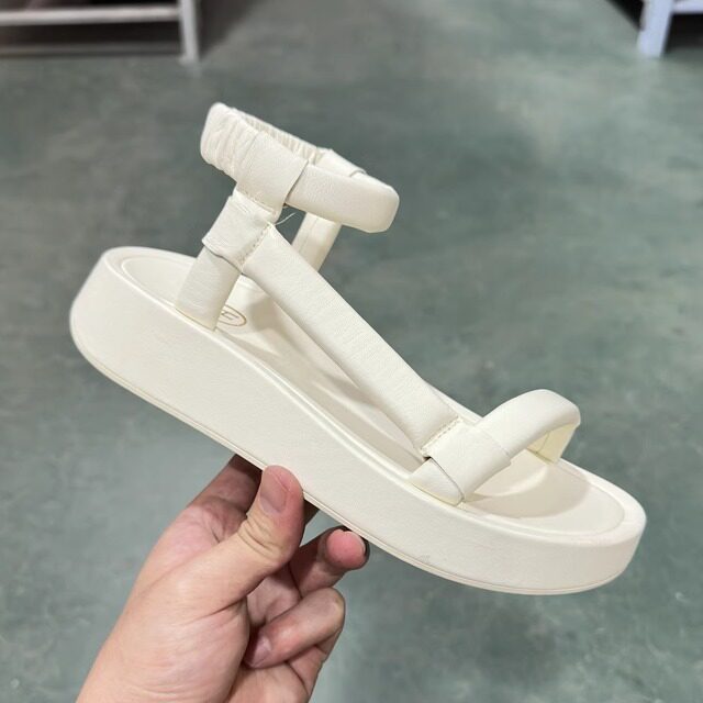 ASH 艾熙女鞋春夏时尚羊皮轻量化凉鞋一字扣厚底凉拖AL160K40028