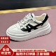 ASH女鞋 AN140L40018 小个子增高休闲板鞋 厚底面包鞋 拼色百搭小白鞋
