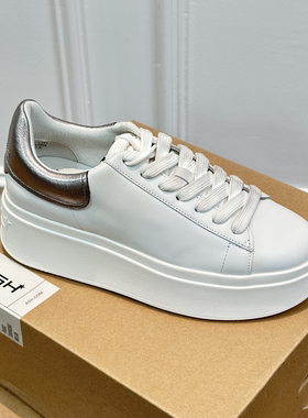 ASH女鞋厚底增高小个子百搭小白鞋简约松糕鞋休闲板鞋AO140L40006