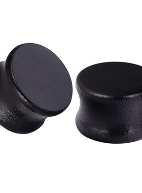 黑色平面木头扩耳器耳扩大腰鼓男女个性阔耳器百搭小众酷耳廓饰品