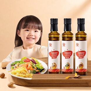 秋田满满核桃热炒油热炒油250ml婴幼儿食用炒菜可用低温压榨