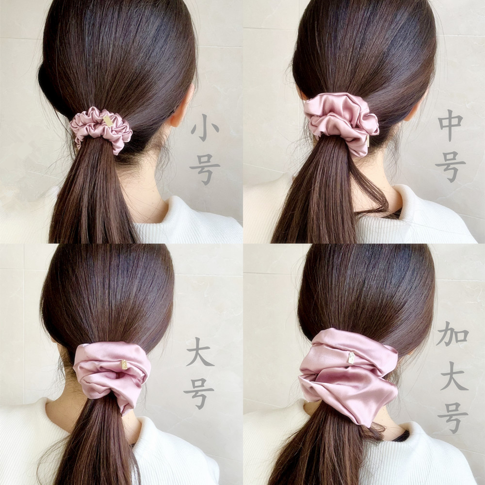 100%真丝大肠发圈高级感发饰