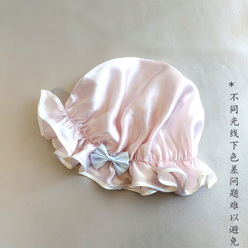 100%桑蚕丝睡帽养发护发月子帽