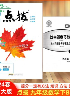 2023点拨九下数学北师大版