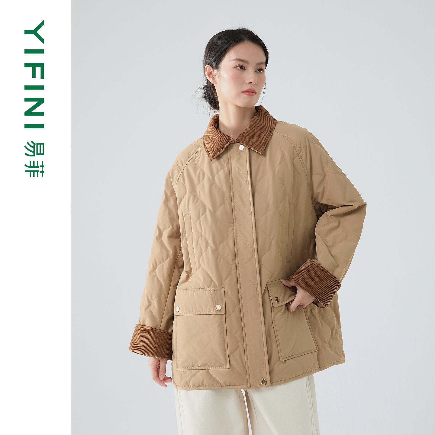 高级感白鹅绒保暖气质宽松羽绒服