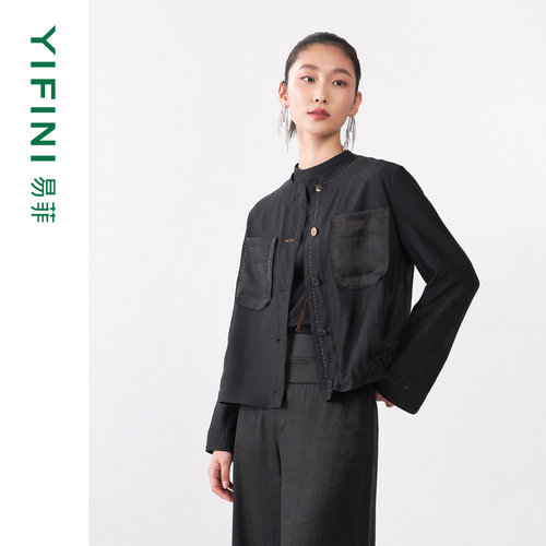 易菲莨绸系列高级感外套