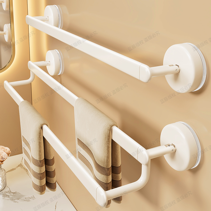 吸盘卫生间免打孔壁挂式毛巾架