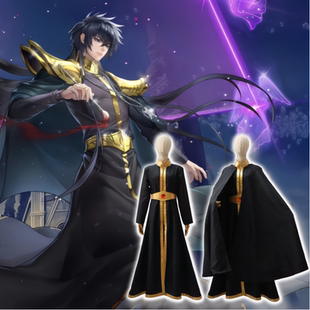 紫媗动漫圣斗士星矢冥王亚伦COS演出服Cosplay服饰定制