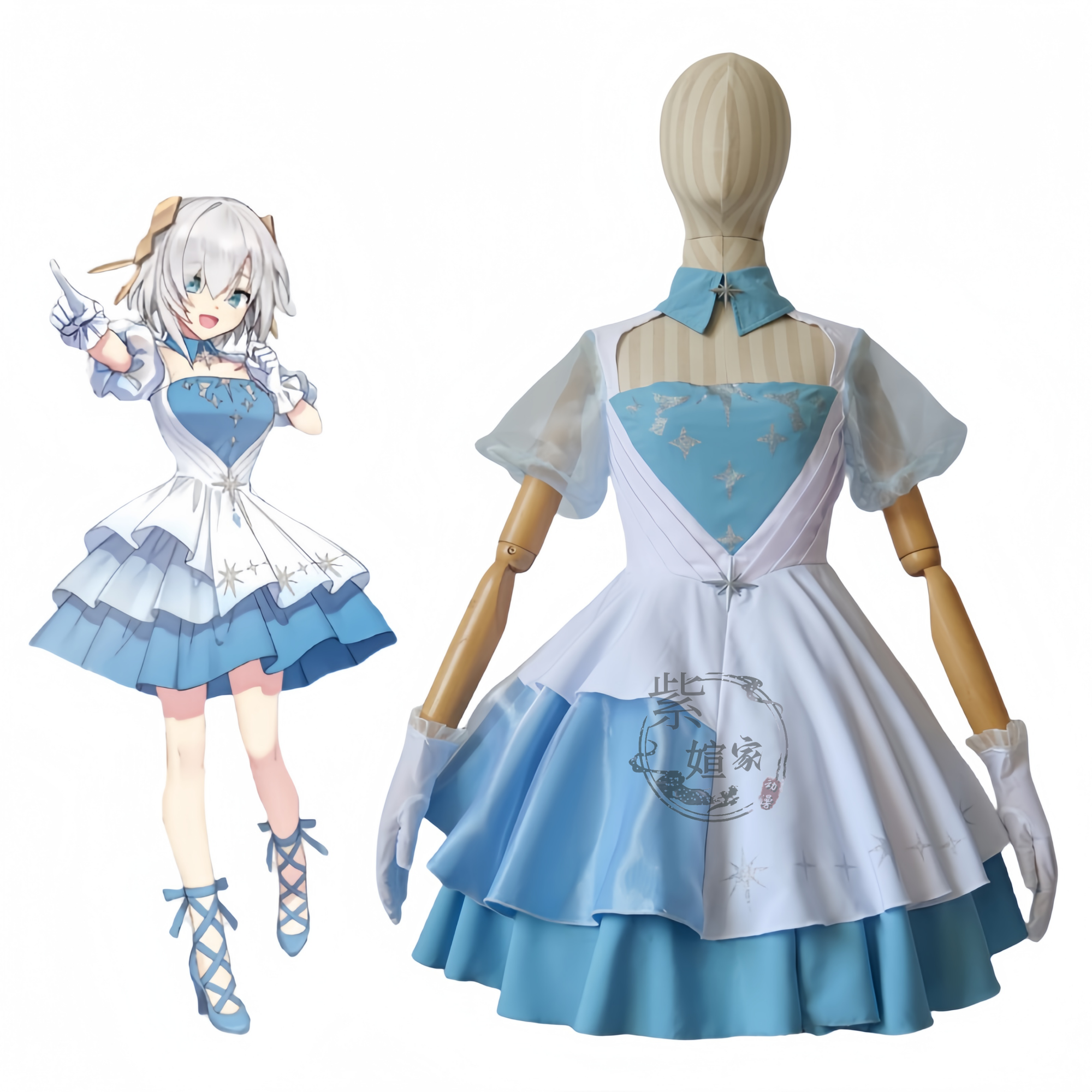 紫媗动漫VTuber阿露丝·阿尔玛COS动漫演出服cosplay服饰定制