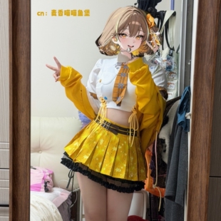 紫媗cos胜利女神 阿妮斯 敏特cos服3.5周年庆新皮肤打歌服C服征集
