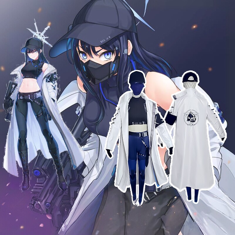 蔚蓝碧蓝档案锭前纱织Saori演出服Cosplay服装女装套装定做