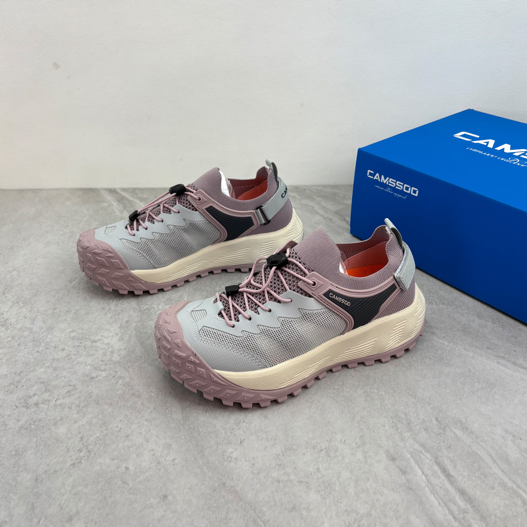 Camssoo美骆世家透气网面户外登山鞋男女轻便防滑徒步鞋