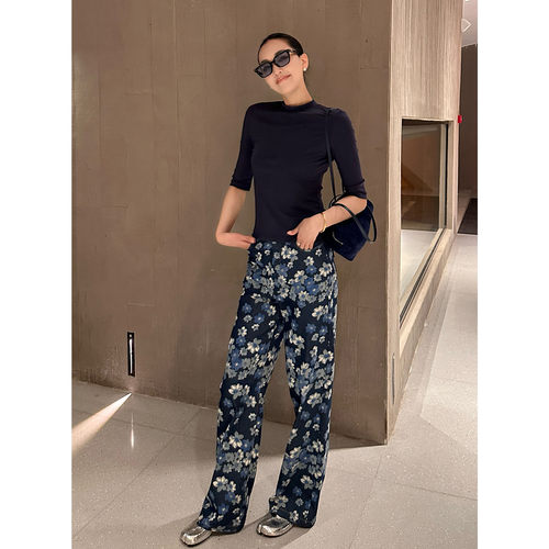 AME碎冰蓝仔裤油画系列