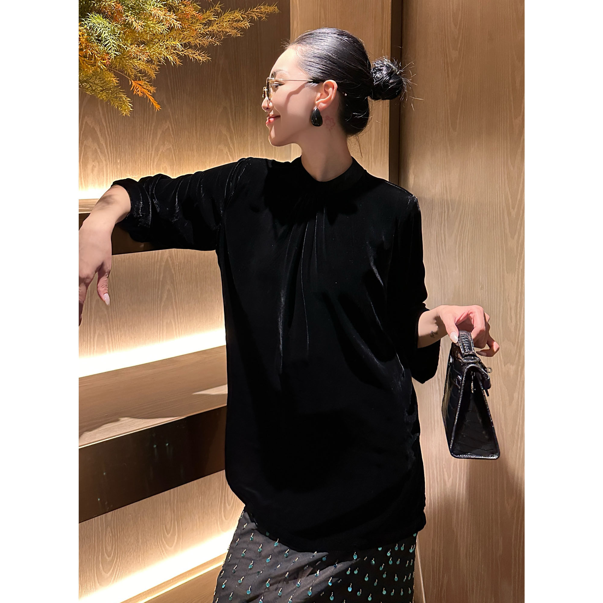 AME 中古优雅衫量感松弛1oo桑蚕丝松弛老钱四季上衣长袖显瘦上衣,女装/女士精品,T恤,淘宝优惠券,粉丝福利购,淘宝优惠卷