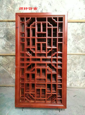 仿古门窗屏风吊顶东阳木雕定制