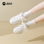 休闲鞋 女2026年秋季 新款 快乐玛丽小白鞋 女士运动百搭透气慢跑鞋 女