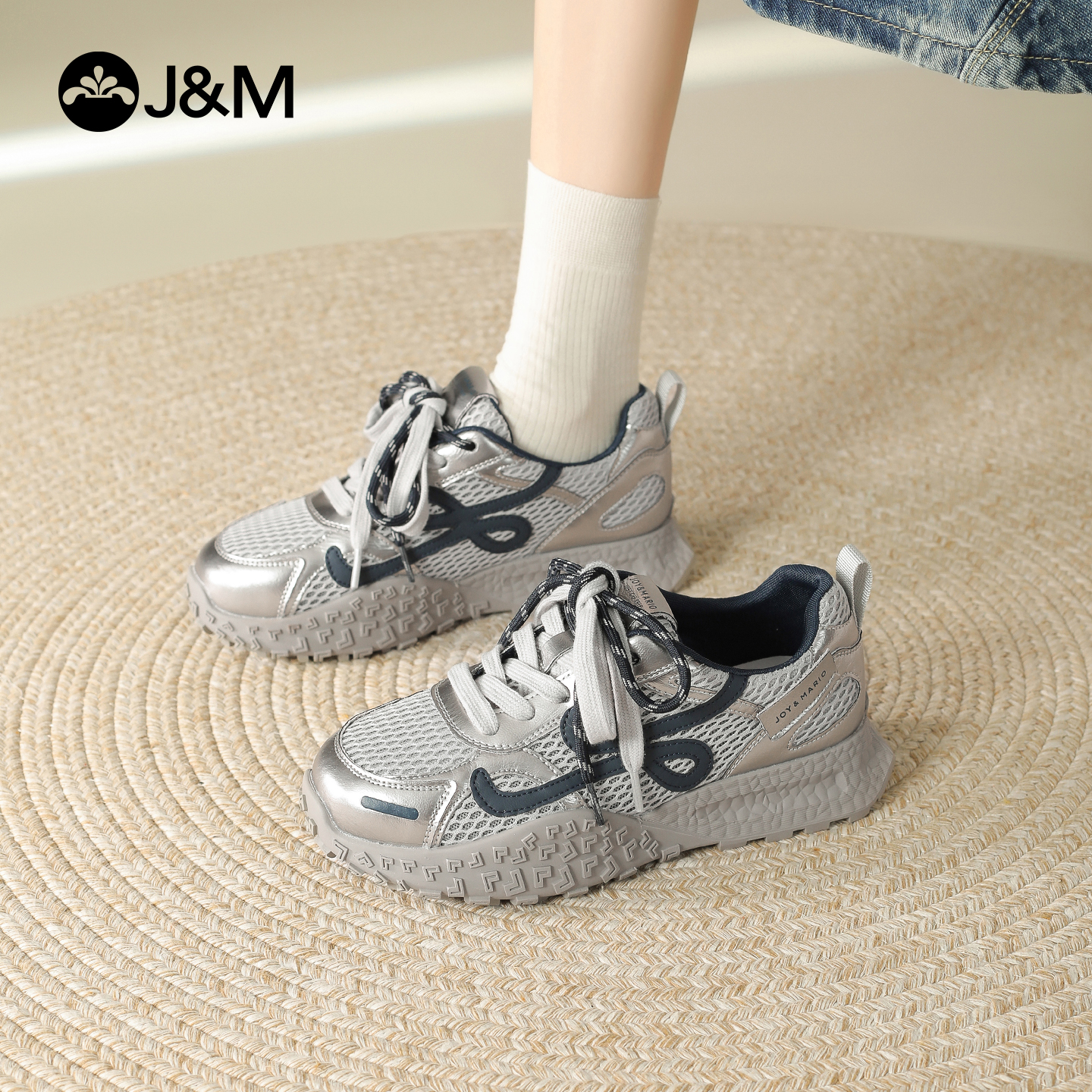 快乐玛丽网面舒适时尚休闲鞋