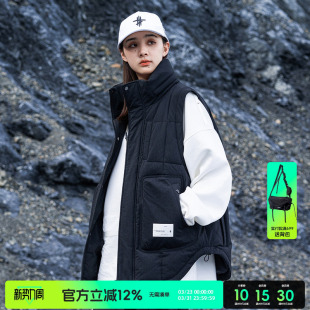 爆款 工装 可隐藏帽子外套背心痞帅坎肩 男女美式 AOGZ棉马甲2025新款