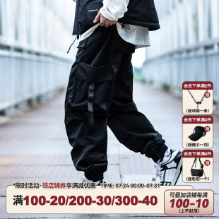 2025新款 束腳加絨加厚傘兵褲 褲 沖鋒褲 子 男生春秋季 AOGZ機(jī)能風(fēng)工裝