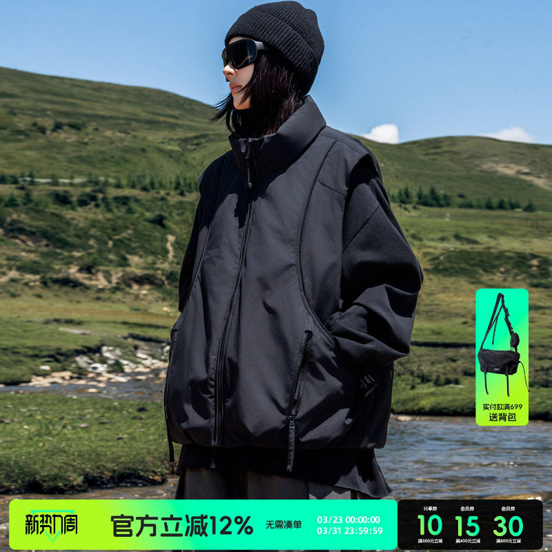 AOGZ羽绒马甲2025新款男女冬爆款90鸭绒无袖背心外穿保暖工装外套