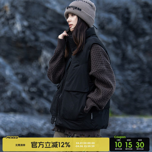 AOGZ工装羽绒马甲男女2025新款冬