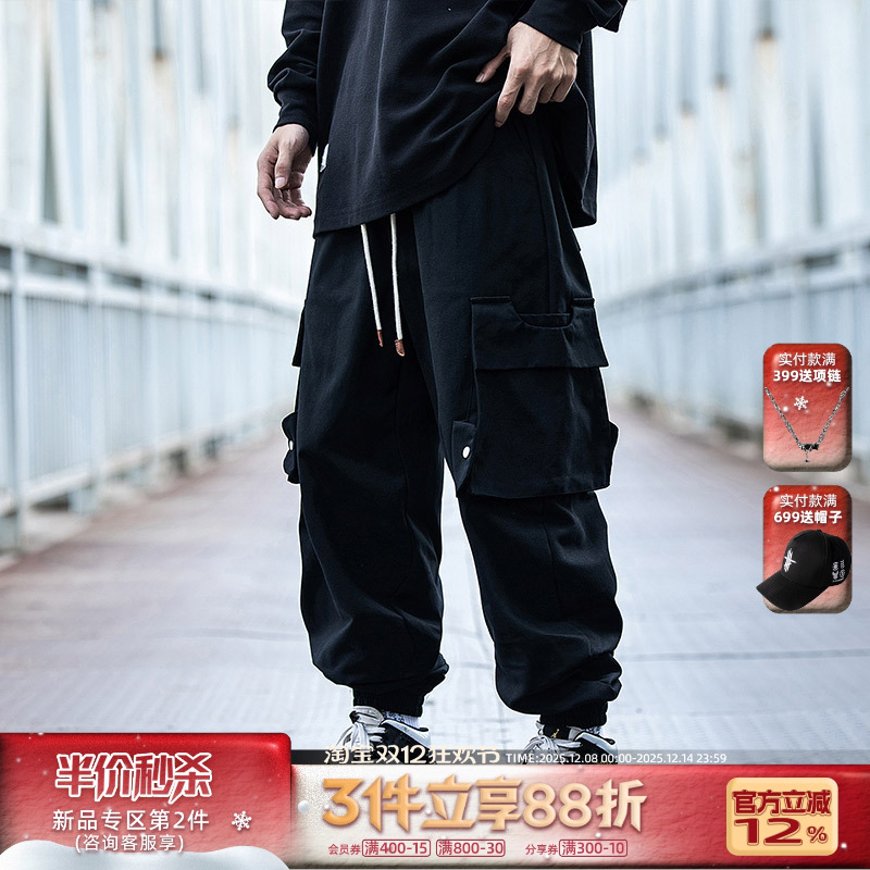 秋季新款工装裤休闲宽松裤子