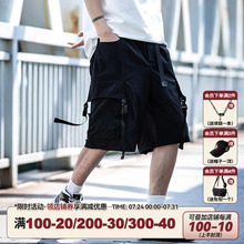 AOGZ国潮牌工装裤子男款夏季2025新款多口袋美式五分裤机能风短裤