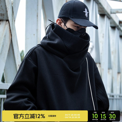 AOGZ情侣高领加绒加厚卫衣