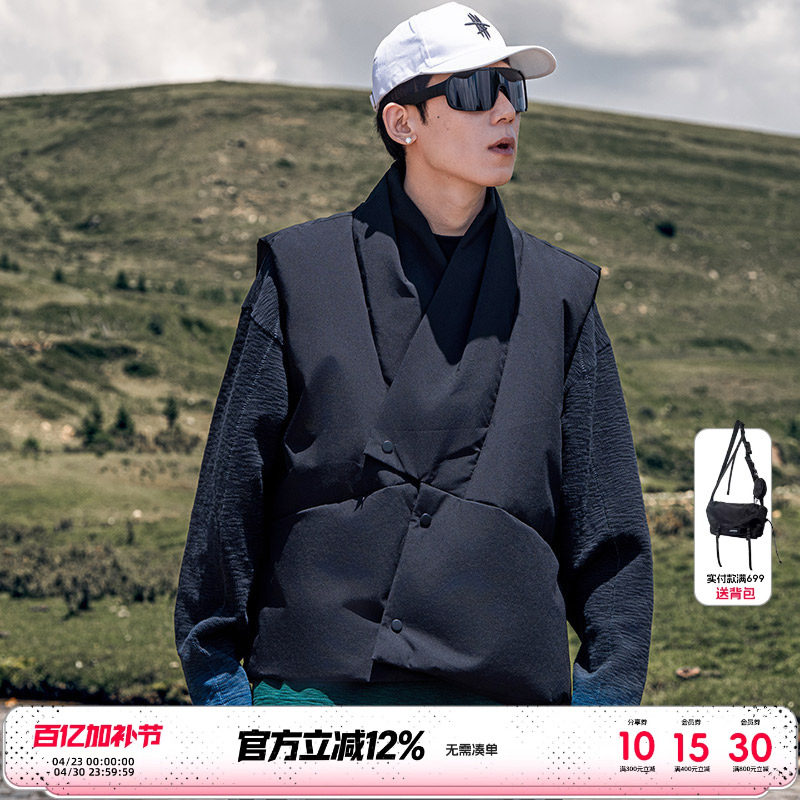 AOGZ三防羽绒服马甲男女秋冬2025新款情侣白鸭绒坎肩外套外穿背心