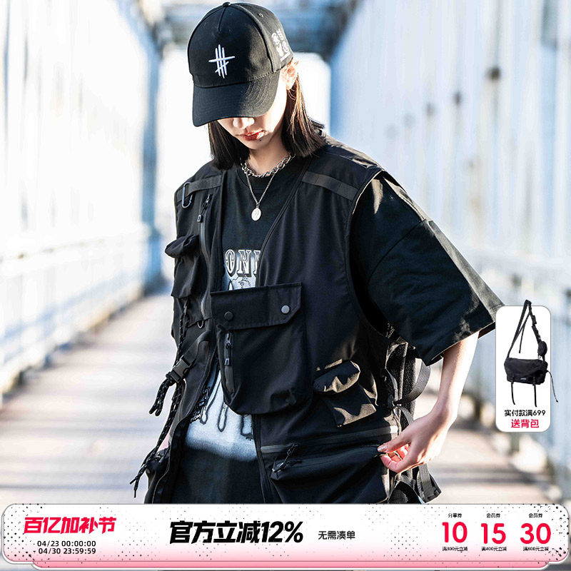 AOGZ户外战术摄影马甲男款春秋新款外套多功能口袋机能风工装背心