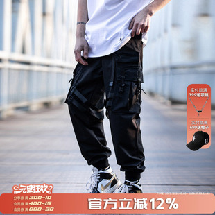 男春秋新款 裤 休闲长裤 束脚工装 子 战术冲锋裤 AOGZ国潮牌机能伞兵裤