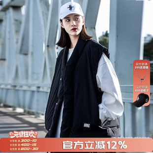 机能马夹 坎肩日系道袍外套情侣装 AOGZ国潮牌棉马甲男女秋冬季 新款