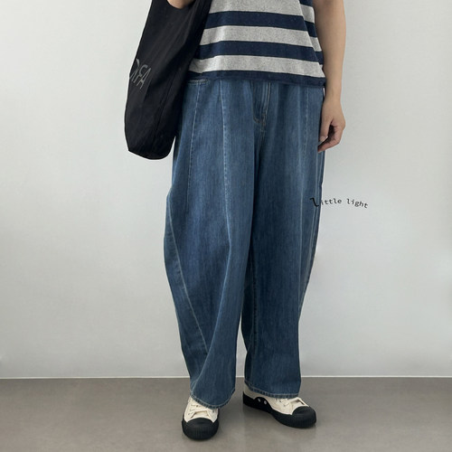 薄款牛仔裤镰刀裤夏日纯棉